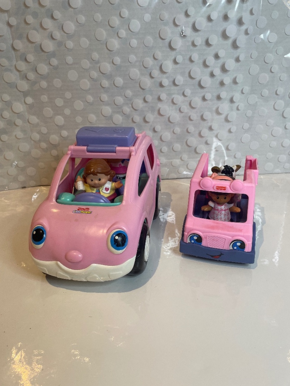 Fisher Price Pink SUV ☀️& mini Ice Cream 🍦 truck